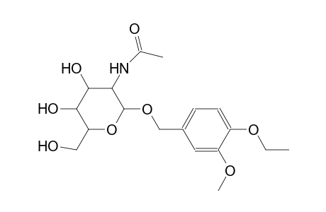 beta-D-glucopyranoside, (4-ethoxy-3-methoxyphenyl)methyl 2-(acetylamino)-2-deoxy-
