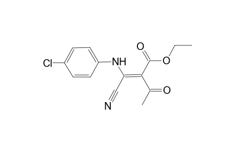 2-Acetyl-3-(4-chloro-phenylamino)-3-cyano-acrylic acid ethyl ester