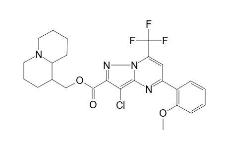 Octahydro-2H-quinolizin-1-ylmethyl 3-chloro-5-(2-methoxyphenyl)-7-(trifluoromethyl)pyrazolo[1,5-a]pyrimidine-2-carboxylate