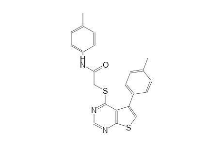 N-(4-methylphenyl)-2-{[5-(4-methylphenyl)thieno[2,3-d]pyrimidin-4-yl]sulfanyl}acetamide