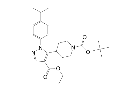 1-piperidinecarboxylic acid, 4-[4-(ethoxycarbonyl)-1-[4-(1-methylethyl)phenyl]-1H-pyrazol-5-yl]-, 1,1-dimethylethyl ester