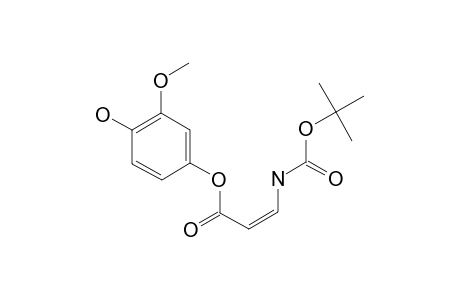 4-HYDROXY-3-METHOXYPHENYL-(Z)-3-TERT.-BUTOXYCARBONYLAMINO)-PROPENOATE