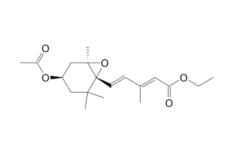 2,4-Pentadienoic acid, 5-[4-(acetyloxy)-2,2,6-trimethyl-7-oxabicyclo[4.1.0]hept-1-yl]-3-methyl-, ethyl ester, [1R-[1.alpha.(2E,4E),4.beta.,6.alpha.]]-