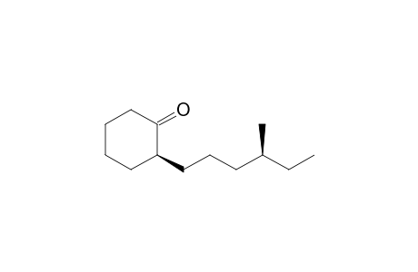 (+)-(2R,4'S)-2-(4-Methylhexyl)cyclohexanone