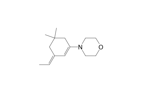 Morpholine, 4-(3-ethylidene-5,5-dimethyl-1-cyclohexen-1-yl)-