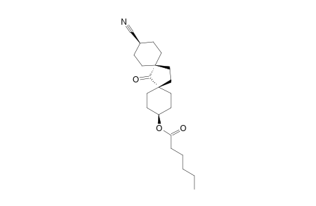 TRANS-11-HEXANOYL-7-OXO-DISPIRO-[5.1.5.2]-PENTADECAN-TRANS-3-CARBONITRILE