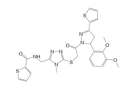 2-thiophenecarboxamide, N-[[5-[[2-[5-(2,3-dimethoxyphenyl)-4,5-dihydro-3-(2-thienyl)-1H-pyrazol-1-yl]-2-oxoethyl]thio]-4-methyl-4H-1,2,4-triazol-3-yl]methyl]-