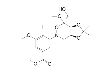 8,8-Dimethyl-5-(hydroxymethyl)-5-methoxy-3-[(2-iodo-3-methoxy-5-(methoxycarbonyl)phenyl]-3-aza-4,7,9-trioxabicyclo[4.3.0]nonane