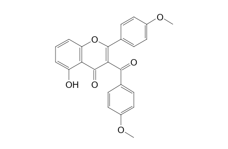 2-(4-Methoxyphenyl)-3-(4-methoxyphenyl)carbonyl-5-oxidanyl-chromen-4-one