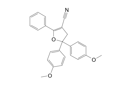 3-Cyano-5,5-bis(4-methoxyphenyl)-2-phenyl-4,5-dihydrofuran