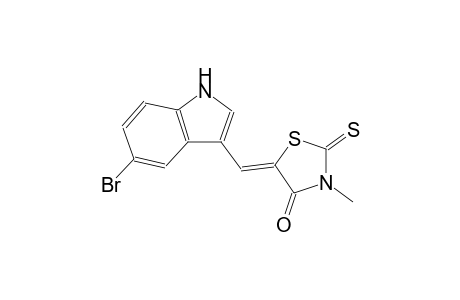 (5Z)-5-[(5-bromo-1H-indol-3-yl)methylene]-3-methyl-2-thioxo-1,3-thiazolidin-4-one