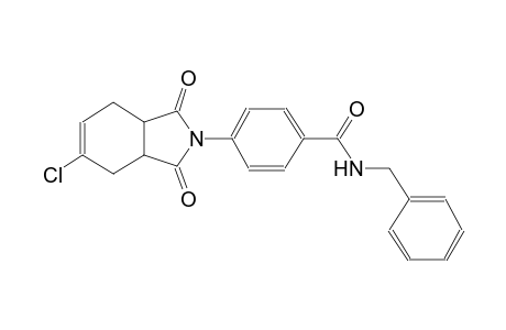 N-benzyl-4-(5-chloro-1,3-dioxo-1,3,3a,4,7,7a-hexahydro-2H-isoindol-2-yl)benzamide