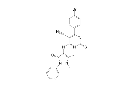 4-(1,5-DIMETHYL-3-OXO-2-PHENYL-2,3-DIHYDRO-1H-PYRAZOL-4-YL-AMINO)-6-(PARA-BROMOPHENYL)-2-THIOXO-1,2-DIHYDROPYRIMIDINE-5-CARBONITRILE