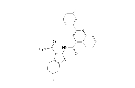 N-[3-(aminocarbonyl)-6-methyl-4,5,6,7-tetrahydro-1-benzothien-2-yl]-2-(3-methylphenyl)-4-quinolinecarboxamide