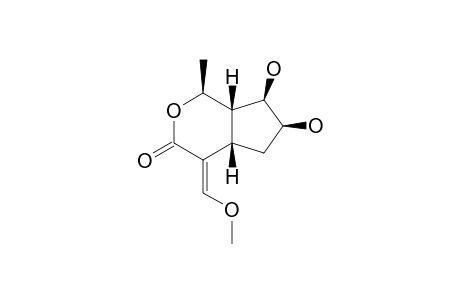 EXO-2-METHYL-5-(METHOXYMETHYLENE)-8,9-DIHYDROXY-3-OXA-CIS-BICYCLO-[4.3.0]-NONAN-4-ONE