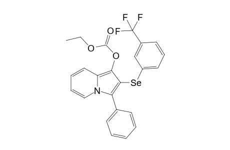 Ethyl (3-phenyl-2-((3-(trifluoromethyl)phenyl)selanyl)indolizin-1-yl)carbonate