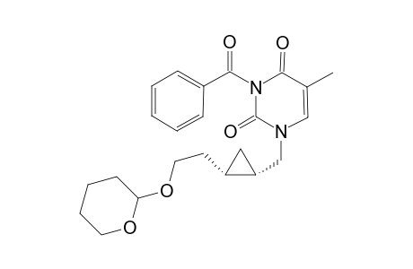 (+-)-3-Benzoyl-5-methyl-1-({(1RS,2RS)-cis-2-[2-(tetrahydro-2H-pyranyloxy)ethyl]cyclopropyl}methyl)-1,2,3,4-tetrahydro-2,4-pyrimidinedione