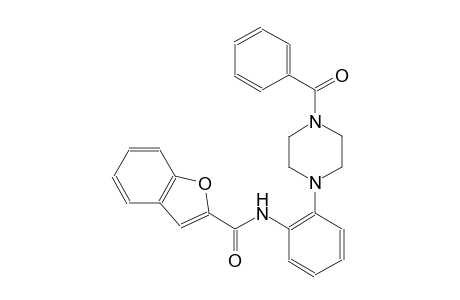N-[2-(4-benzoyl-1-piperazinyl)phenyl]-1-benzofuran-2-carboxamide