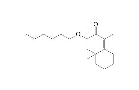 (+-)-4,4a,5,6,7,8-Hexahydro-3-(hexyloxy)-1,4a-dimethyl-2(3H)-naphthalenone