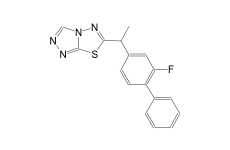 [1,2,4]triazolo[3,4-b][1,3,4]thiadiazole, 6-[1-(2-fluoro[1,1'-biphenyl]-4-yl)ethyl]-