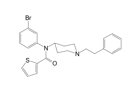 N-(3-Bromophenyl)-N-[1-(2-phenylethyl)piperidin-4-yl]thiophene-2-carboxamide