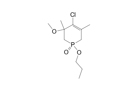 4-Chloro-3,5-dimethyl-3-methoxy-1-(1-propoxy)-1,2,3,6-tetrahydrophosphinine 1-Oxide