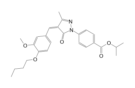 benzoic acid, 4-[(4Z)-4-[(4-butoxy-3-methoxyphenyl)methylene]-4,5-dihydro-3-methyl-5-oxo-1H-pyrazol-1-yl]-, 1-methylethyl ester