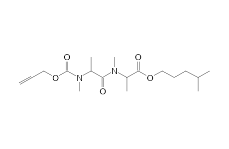 Alanylalanine, N,N'-dimethyl-N'-allyloxycarbonyl-, isohexyl ester