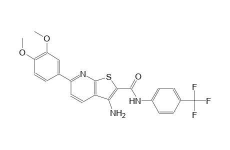 3-amino-6-(3,4-dimethoxyphenyl)-N-[4-(trifluoromethyl)phenyl]thieno[2,3-b]pyridine-2-carboxamide