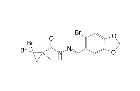 2,2-dibromo-N'-[(E)-(6-bromo-1,3-benzodioxol-5-yl)methylidene]-1-methylcyclopropanecarbohydrazide