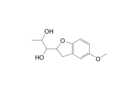 2-[1',2'-Dihydroxy-1'-(methylethyl)]-5-methoxy-2,3-dihydrobenzo[b]furan
