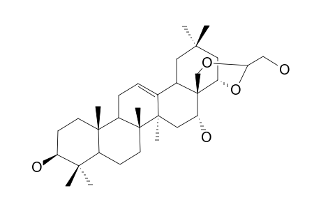 22.alpha.,28-Glucolaldehyde-acetal-camelliagenin-A