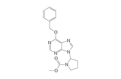 6-Benzyloxy-9-[N-(methoxycarbonyl)-2-pyrrolidinyl]purine