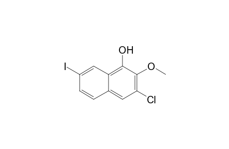 3-Chloro-7-iodo-2-methoxy-1-naphthol
