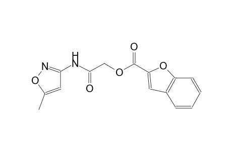 2-[(5-methyl-3-isoxazolyl)amino]-2-oxoethyl 1-benzofuran-2-carboxylate