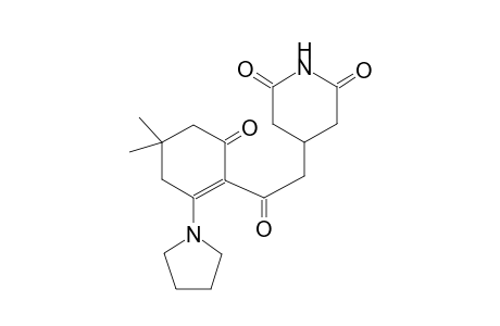 4-{2-[4,4-dimethyl-6-oxo-2-(1-pyrrolidinyl)-1-cyclohexen-1-yl]-2-oxoethyl}-2,6-piperidinedione