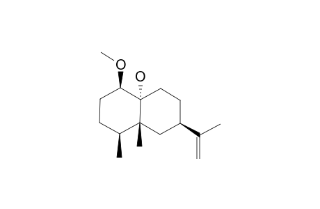 (1S,4R,4aR,7R,8aR)-4-methoxy-1,8a-dimethyl-7-prop-1-en-2-yl-1,2,3,4,5,6,7,8-octahydronaphthalen-4a-ol