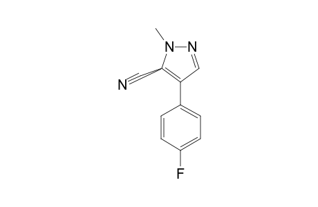 4-(4-FLUOROPHENYL)-2-METHYL-2H-PYRAZOLE-3-CARBONITRILE