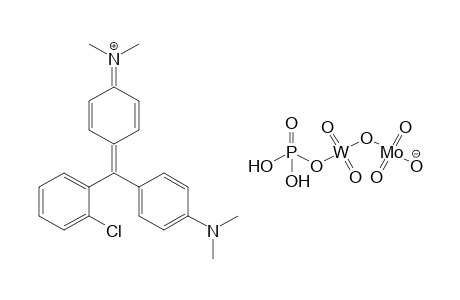 Methanaminium, N-[4-[(2-chlorophenyl)[4-(dimethylamino)phenyl]methylene]-2,5-cyclohexadien-1-ylidene]-N-methyl-,Phosphotungstomolybdic acid, salt