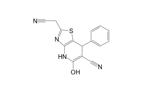 2-(Cyanomethyl)-5-hydroxy-7-phenyl-4,7-dihydro-thiazolo[4,5-b]pyridine-6-carbonitrile