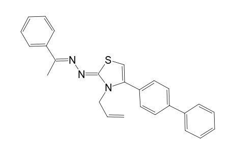 (Z)-3-Allyl-4-(biphenyl-4-yl)-2-[(E)-(1-phenylethylidene)-hydrazono]-2,3-dihydrothiazole