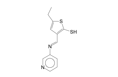 5-Ethyl-3-[(E)-(3-pyridinylimino)methyl]-2-thiophenethiol