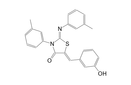 (2Z,5Z)-5-(3-hydroxybenzylidene)-3-(3-methylphenyl)-2-[(3-methylphenyl)imino]-1,3-thiazolidin-4-one