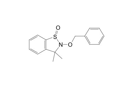 2-Benzyloxy-2,3-dihydro-3,3-dimethyl-1,2-benzisothiazole 1-oxide