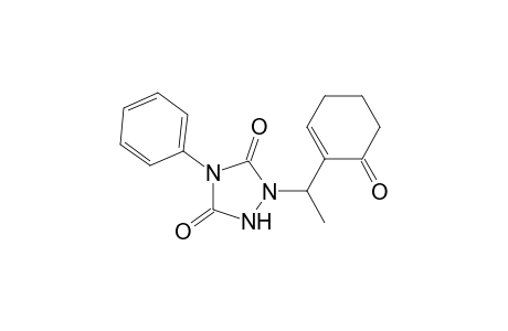 1-(1-(6-oxo-1-cyclohexenyl)ethyl)-4-phenyl-1,2,4-triazolidine-3,5-dione