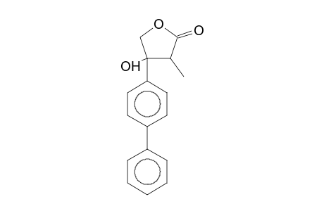 3-Methyl-4-oxidanyl-4-(4-phenylphenyl)oxolan-2-one