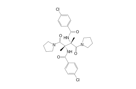 N,N'-bis(Tetramethylene)-2,3-dimethyl-2,3-bis(4'-chlorobenzamido)butanediamide