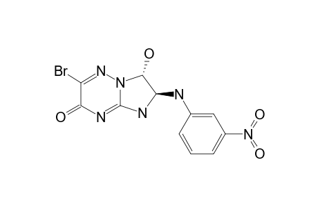 2-BROMO-7-HYDROXY-6-(3-NITROPHENYLAMINO)-6,7-DIHYDRO-5H-IMIDAZO-[1,2-B]-[1,2,4]-TRIAZIN-3-ONE