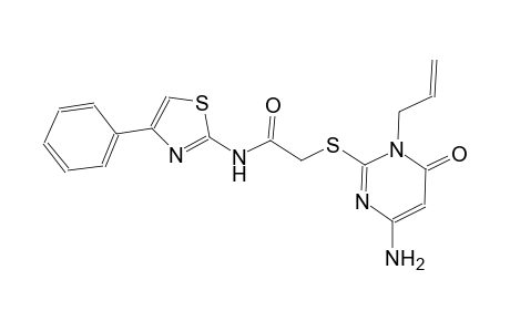 2-[(1-allyl-4-amino-6-oxo-1,6-dihydro-2-pyrimidinyl)sulfanyl]-N-(4-phenyl-1,3-thiazol-2-yl)acetamide