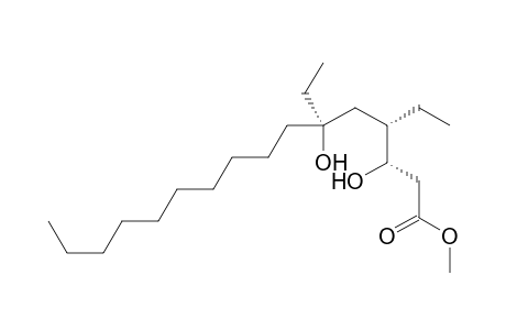 Methyl (3S,4S,6S,10S)-4,6,10-triethyl-3,6-dihydroxy-tetradecanoate